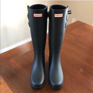 Hunter Refined Matte Black Boots